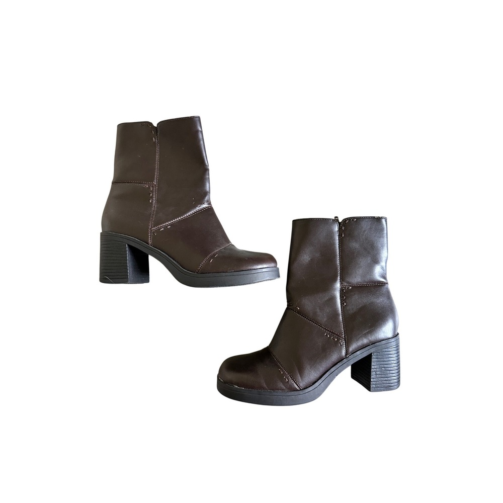 Y2K No Boundaries Hailey Chunky Boots Womens 6 Patchwork Grunge Whimsigoth Bratz